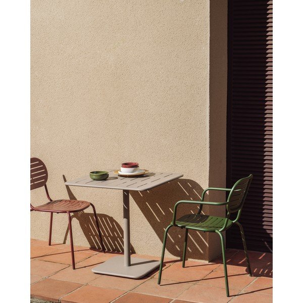 Iš plieno sodo valgomojo stalas 70x70 cm Brai – Kave Home-image-1
