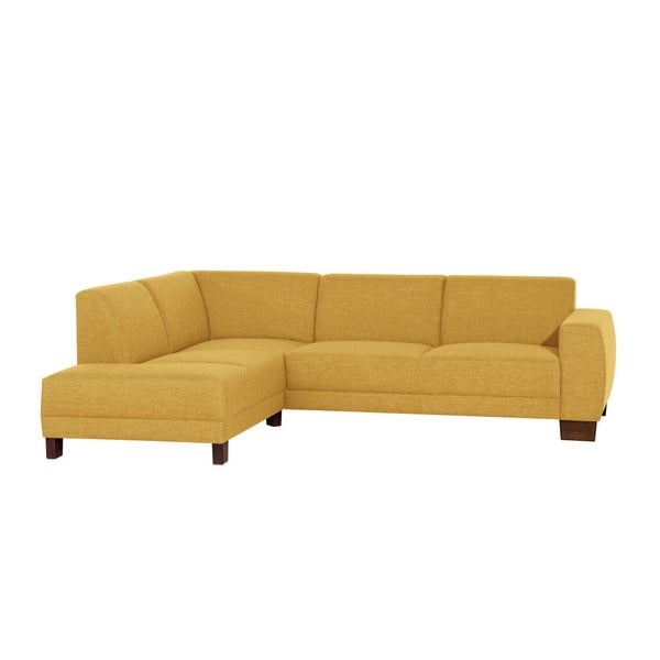 "Max Winzer Blackpool" geltona kampinė sofa, kairysis kampas