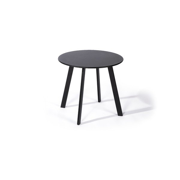 Juodos spalvos sodo stalas Le Bonom Full Steel, ø 50 cm-image-2