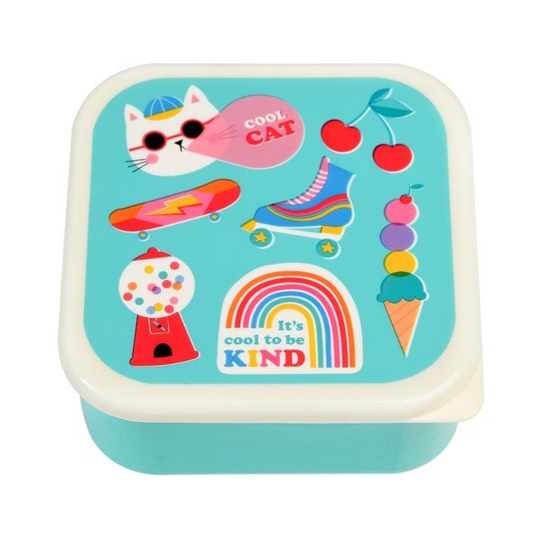 Turkio spalvos vaikiškos pietų dėžutės 3 vnt. Top Banana – Rex London-image-2