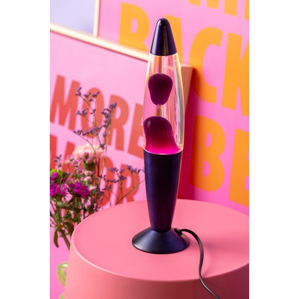 Violetinės spalvos iš stiklo lavos lempa (aukštis 35,5 cm) Funky Rocket Lava – Leitmotiv-image-1
