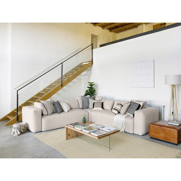 Rudos spalvos odinė kėdutė Kave Home Cesia-image-4