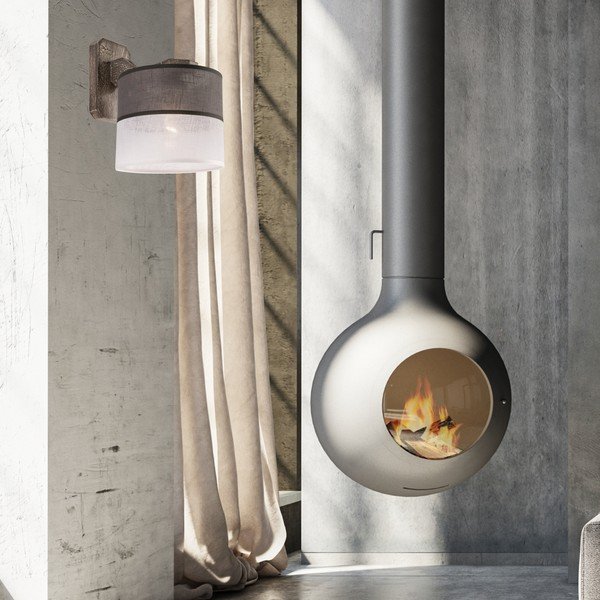 Sieninė lempa pilkos spalvos ø 16 cm Andrea – LAMKUR-image-3