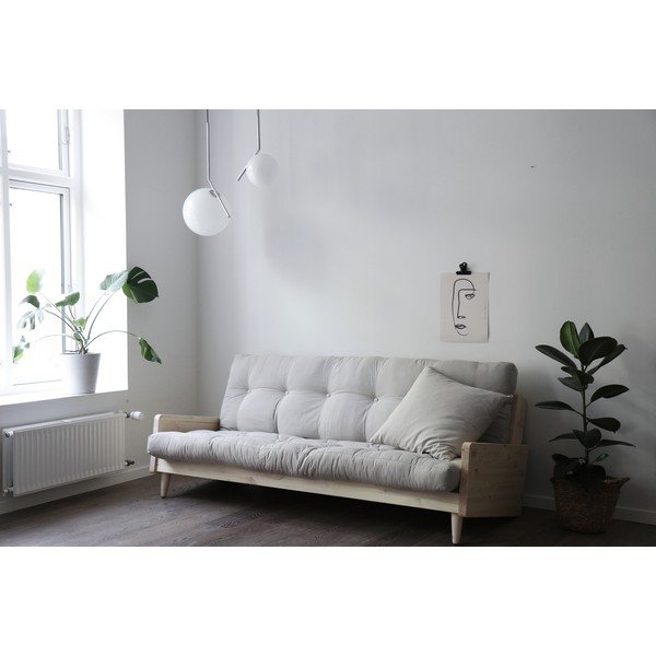 Rožinė spalvos sofa lova 200 cm Indie - Karup Design-image-1