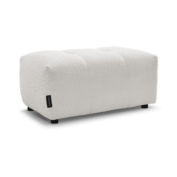 Baltos spalvos taburetė iš boucle Roxelane – Bobochic Paris-image-3