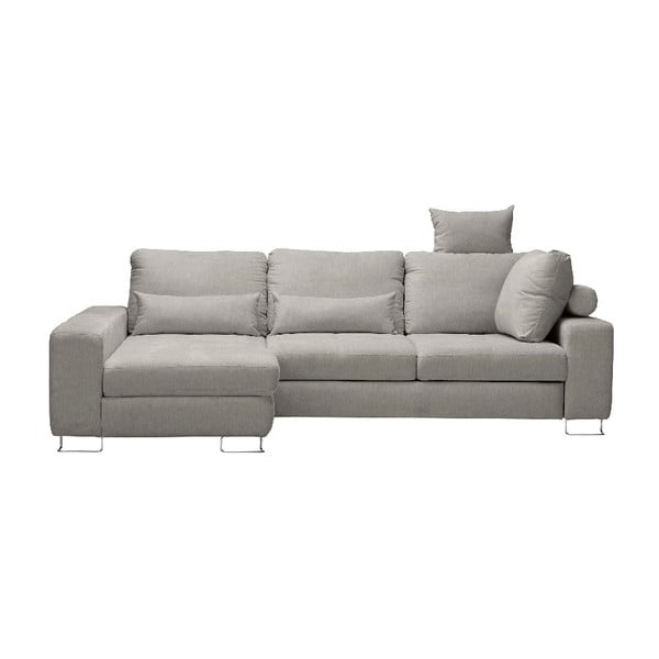 Smėlio spalvos "Windsor & Co Sofas" kampinė sofa-lova, kairysis kampas "Alpha