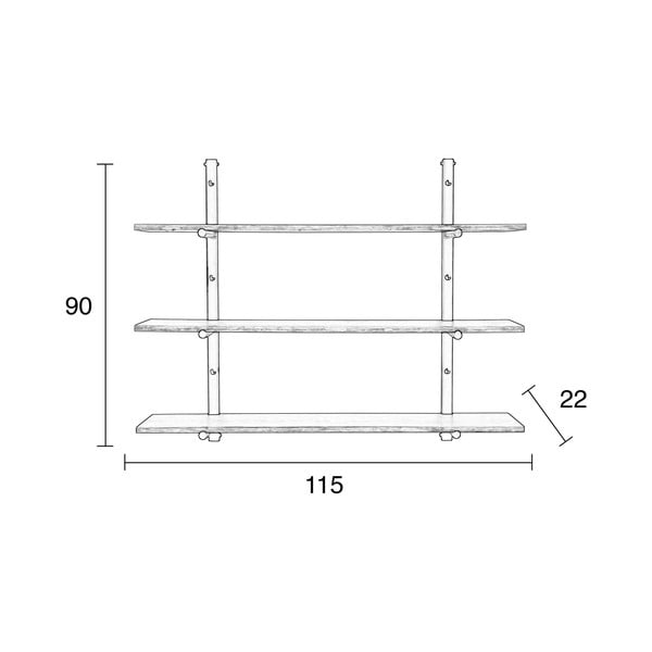 Sieninė lentyna Zuiver Bundy-image-3