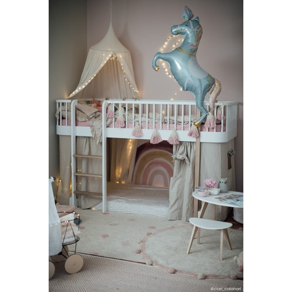 Skalbiamas/rankų darbo iš medvilnės vaikiškas kilimas kreminės spalvos ø120 cm Bubbly Vintage Nude – Lorena Canals-image-4