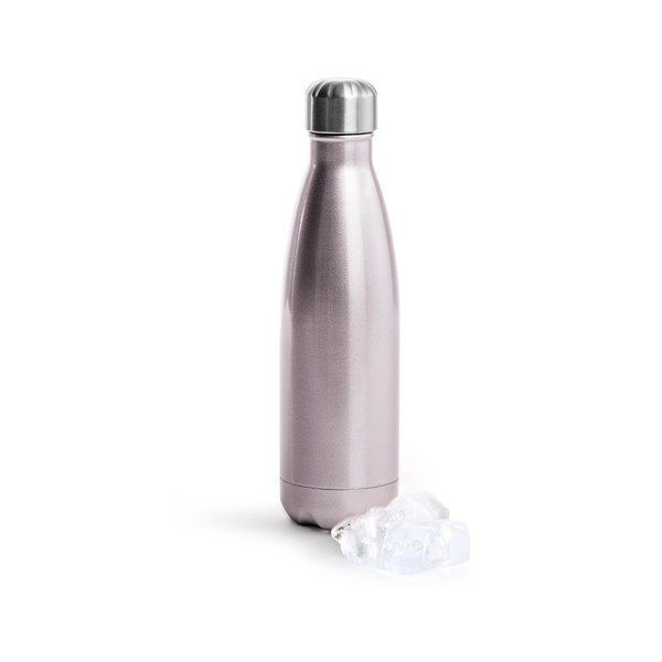 Rausvas nerūdijančio plieno termo buteliukas "Sagaform Hot&Cold", 500 ml-image-1