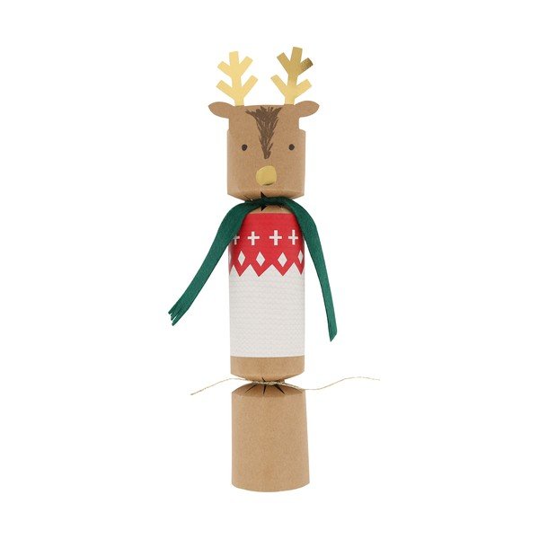 Kalėdiniai krekeriai 6 vnt. Reindeers in Jumpers – Meri Meri-image-4