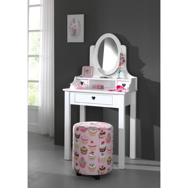 Baltas Vipack Amori tualetinis staliukas, aukštis 136 cm-image-1