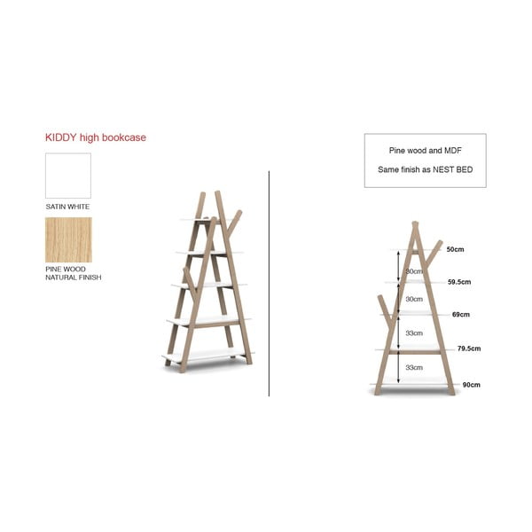 Vaikų knygų spinta Vipack Kiddy-image-2