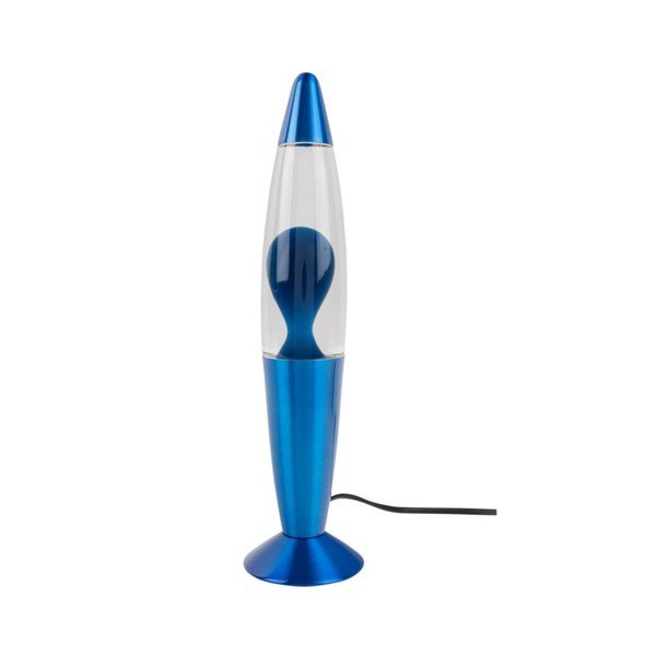 Mėlynos spalvos iš stiklo lavos lempa (aukštis 35,5 cm) Funky Rocket Lava – Leitmotiv