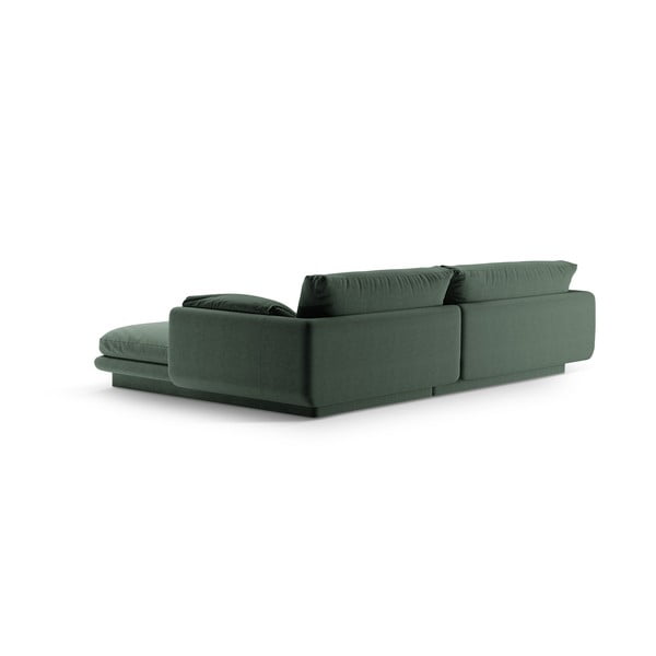 Kampinė sofa tamsiai žalios spalvos (su kairiuoju kampu) Torino – Micadoni Home-image-3