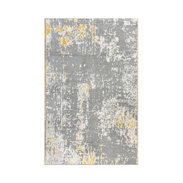 Dvipusis geltonai pilkas kilimas "Vitaus Manna", 125 x 180 cm
