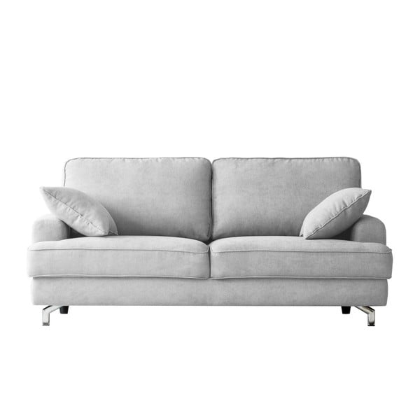 Pilkos ir baltos spalvos trijų vietų sofa "Kooko Home Rumba