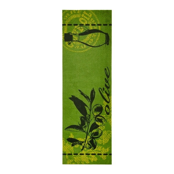 Žalias kilimas Zala Living Olive, 50 x 150 cm