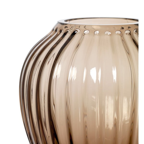 Rudos spalvos stiklinė vaza Kähler Design Hammershøi, aukštis 14 cm-image-4
