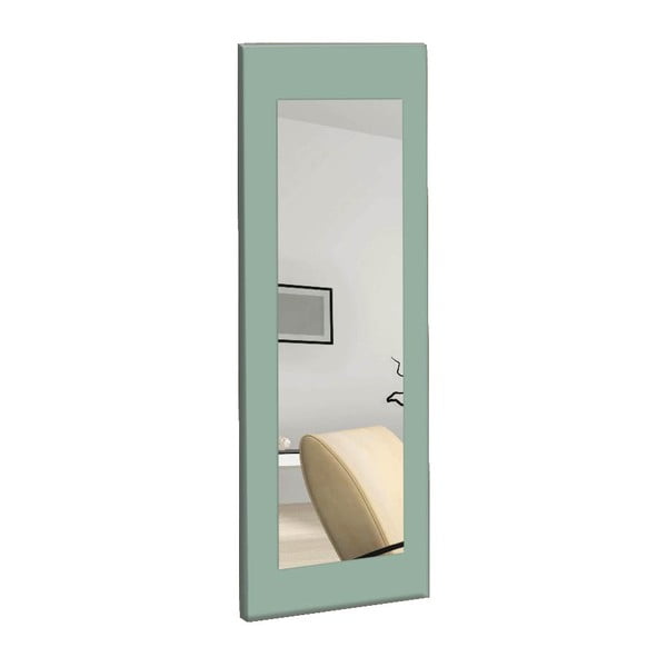 Sieninis veidrodis su žaliu rėmu Oyo Concept Chiva, 40 x 120 cm