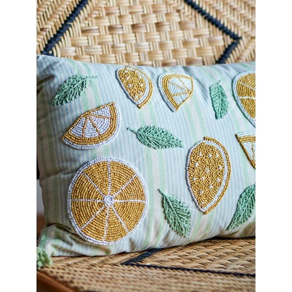 Iš medvilnės dekoratyvinė pagalvėlė 35x50 cm Lemon – Bloomingville-image-3