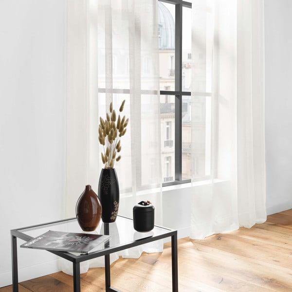 Permatoma užuolaida kreminės spalvos 140x240 cm Lissea – douceur d'intérieur-image-3