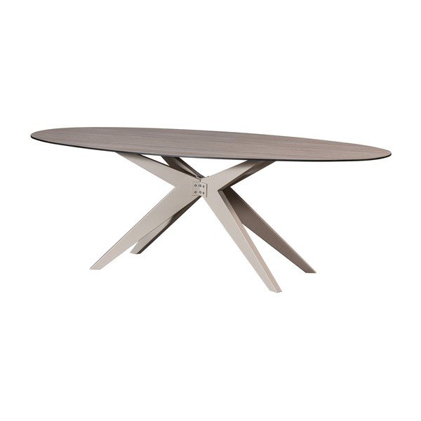 Iš aliuminio sodo valgomojo stalas 100x220 cm Elk – Exotan-image-2