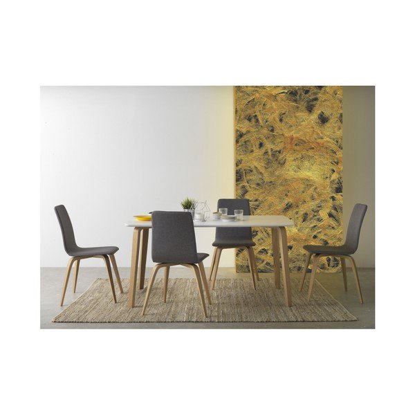 Baltas valgomojo stalas Geese, 150 x 90 cm-image-1