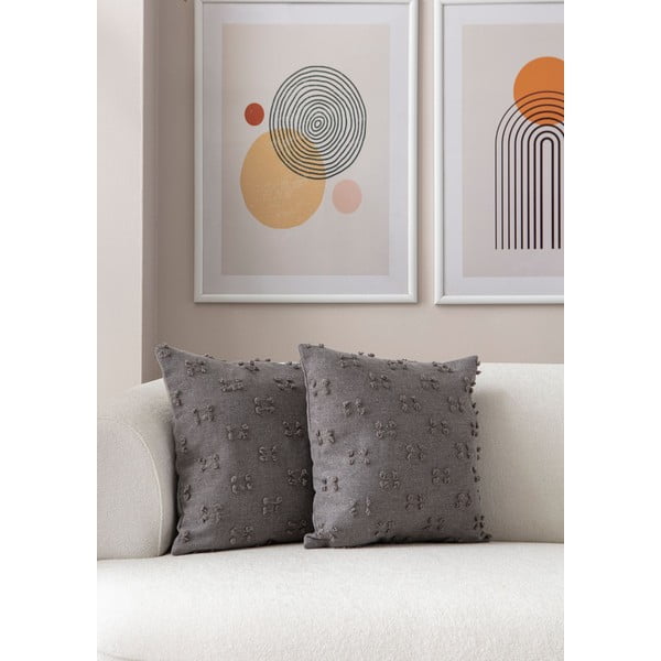 Dekoratyviniai pagalvių užvalkalai 2 vnt. 43x43 cm Tuffet – Mioli Decor-image-3