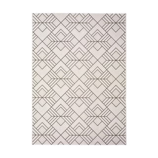 Baltos ir smėlio spalvos lauko kilimas Universal Silvana Caretto, 160 x 230 cm