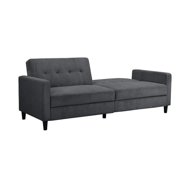 Iš kordinio velveto sofa pilkos spalvos 203 cm Hartford – Støraa-image-3
