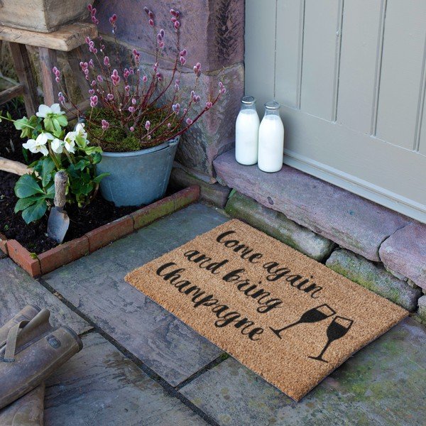 Iš kokoso pluošto grindų kilimėlis 40x60 cm Bring Champagne – Artsy Doormats-image-3