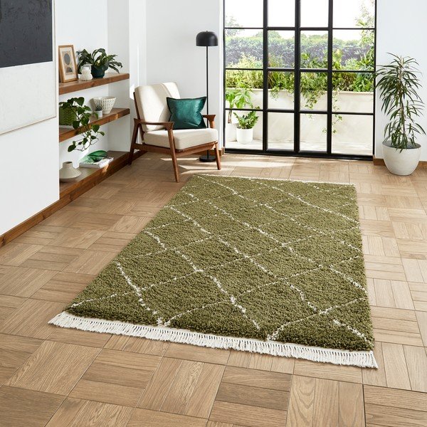 Kilimas žalios spalvos 80x150 cm Boho – Think Rugs-image-1