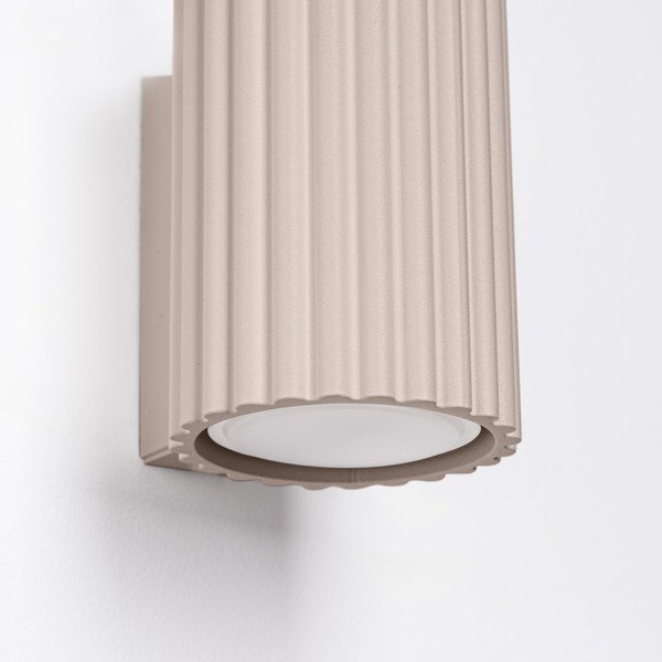 Taupe spalvos iš metalo sieninė lempa ø 6,5 cm Gleam – Sollux-image-4