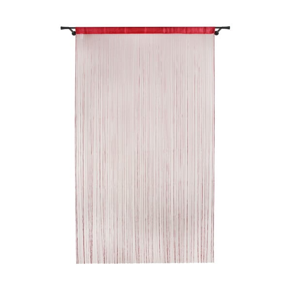 Užuolaida raudonos spalvos durims 100x200 cm String – Mendola Fabrics