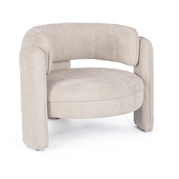 Smėlio spalvos krėslas Aisha – Bizzotto