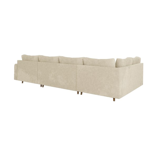 Smėlio spalvos kampinė sofa (su dešiniuoju kampu/„U“ formos) Ariella – Ropez-image-2