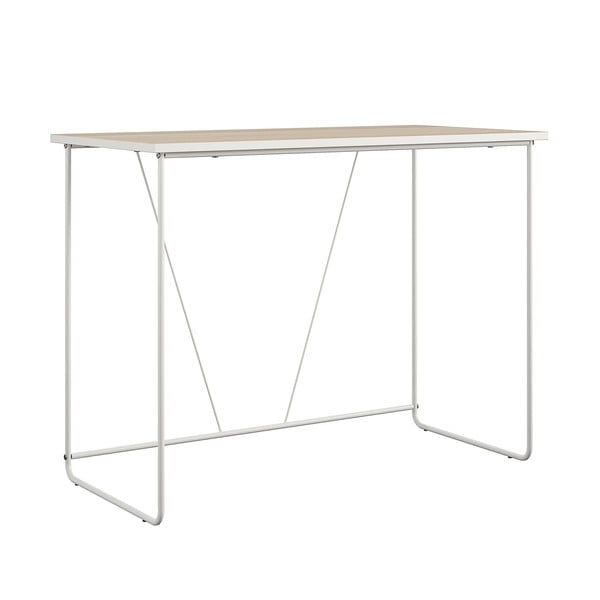 Rašomasis stalas su uosio dekoro stalviršiu 49x99 cm Dante – Støraa