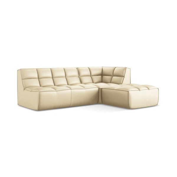 Iš dirbtinės odos modulinė kampinė sofa Kalai – Makamii-image-1