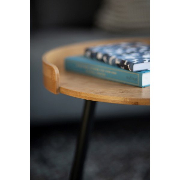 Bambuko apvalus kavos staliukas ø 40 cm Loft - Wenko-image-1