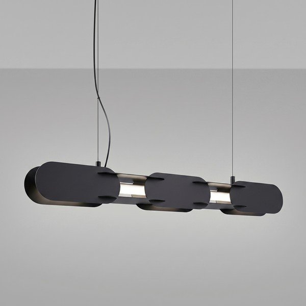 Juodos spalvos iš metalo kabantis šviestuvas LED CHAIN – Thoro-image-1