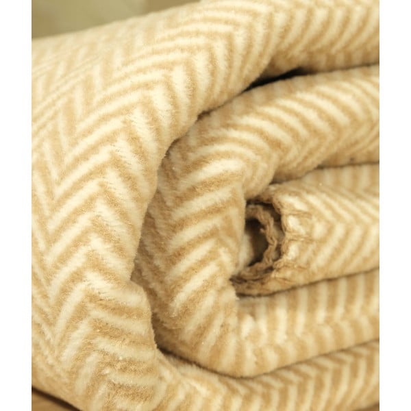 Ochros geltonos ir baltos spalvos pledas dvigulei lovai 200x220 cm Twin - Oyo Concept-image-2