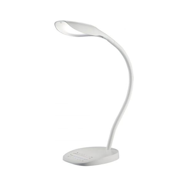 Baltas LED stalinis šviestuvas "Trio Swan", aukštis 48 cm