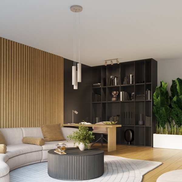 Taupe spalvos iš metalo taškinis šviestuvas 6,5x45 cm Gleam – Sollux-image-3