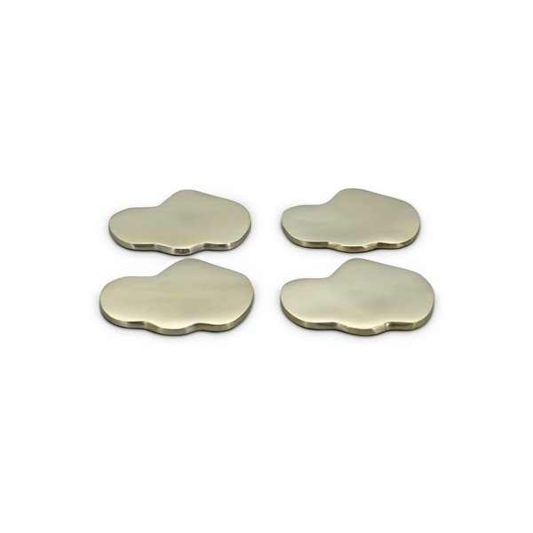 Auksinės spalvos iš metalo padėkliukai 4 vnt. Charm – S|P Collection-image-3