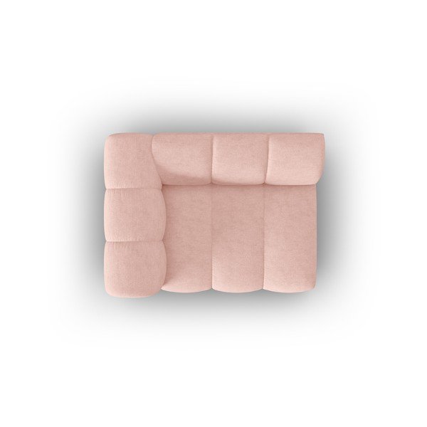 Modulinė sofa rožinės spalvos (su kairiuoju kampu) Lupine – Micadoni Home-image-4