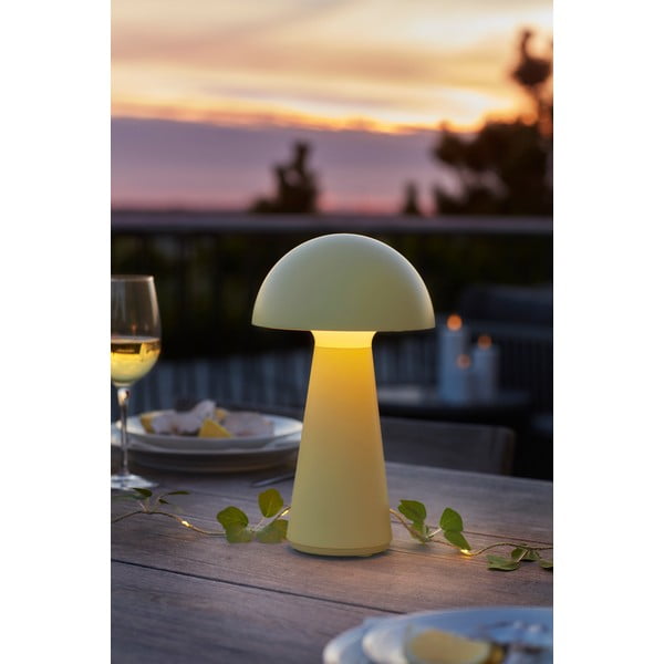 Geltonos spalvos stalinis šviestuvas LED su nuotolinio valdymo funkcija (aukštis 28 cm) Sam – Sirius-image-3