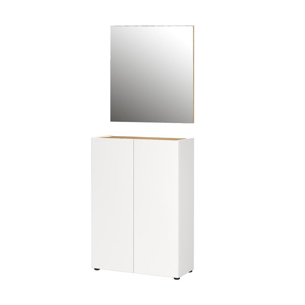 Baltos spalvos koridoriaus baldas iš ąžuolo 74x200x33 cm Alviano – Germania