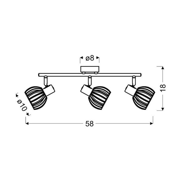 Lubinis šviestuvas baltos spalvos/natūralios spalvos ø 10 cm Atarri – Candellux Lighting-image-1