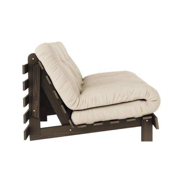 Sulankstoma sofa smėlio spalvos/kreminės spalvos 160 cm Roots – Karup Design-image-4