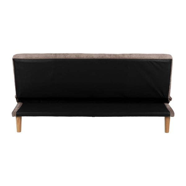 Rudos spalvos iš šenilinio audinio sulankstoma sofa 178 cm – Ixia-image-4